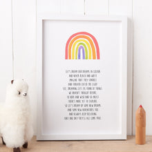 Load image into Gallery viewer, ‘Dreams’ Poem Print