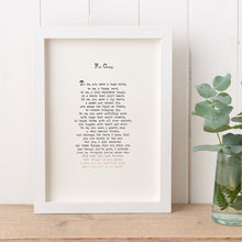 Load image into Gallery viewer, Original Foiled and Framed Memorial Poem