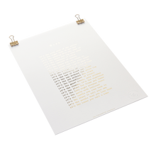 Load image into Gallery viewer, Home poem - foiled print