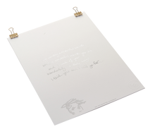 Load image into Gallery viewer, 'Weirdo' Handwritten Foiled Poem Print