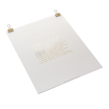Load image into Gallery viewer, 'You & Me' Foiled Poem Print