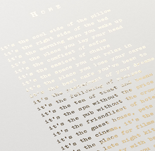 Load image into Gallery viewer, &#39;Home&#39; Foiled Poem Print