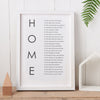 ‘Home’ Poem Print