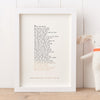 Original Foiled and Framed New Baby Poem