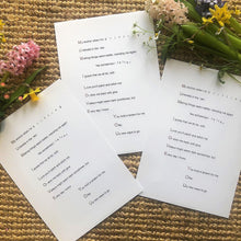 Load image into Gallery viewer, &#39;Mum I Love You&#39; Foiled Poem Print