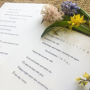 'Mum I Love You' Foiled Poem Print