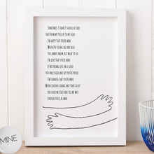 Load image into Gallery viewer, ‘Mine’ Poem Print