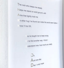 Load image into Gallery viewer, &#39;Thank You Dad&#39; Foiled Poem Print