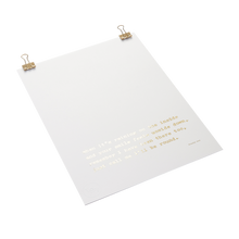 Load image into Gallery viewer, Friendly Word Foiled Poem Print