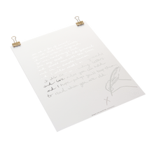 Load image into Gallery viewer, ‘Old Fashioned’ Foiled Poem Print